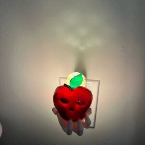 Red Apple Wall Flower Night Light